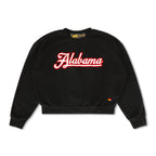 Retro UNIVERSITY OF ALABAMA RELAXED CREW SWEATSHIRT - BLACK