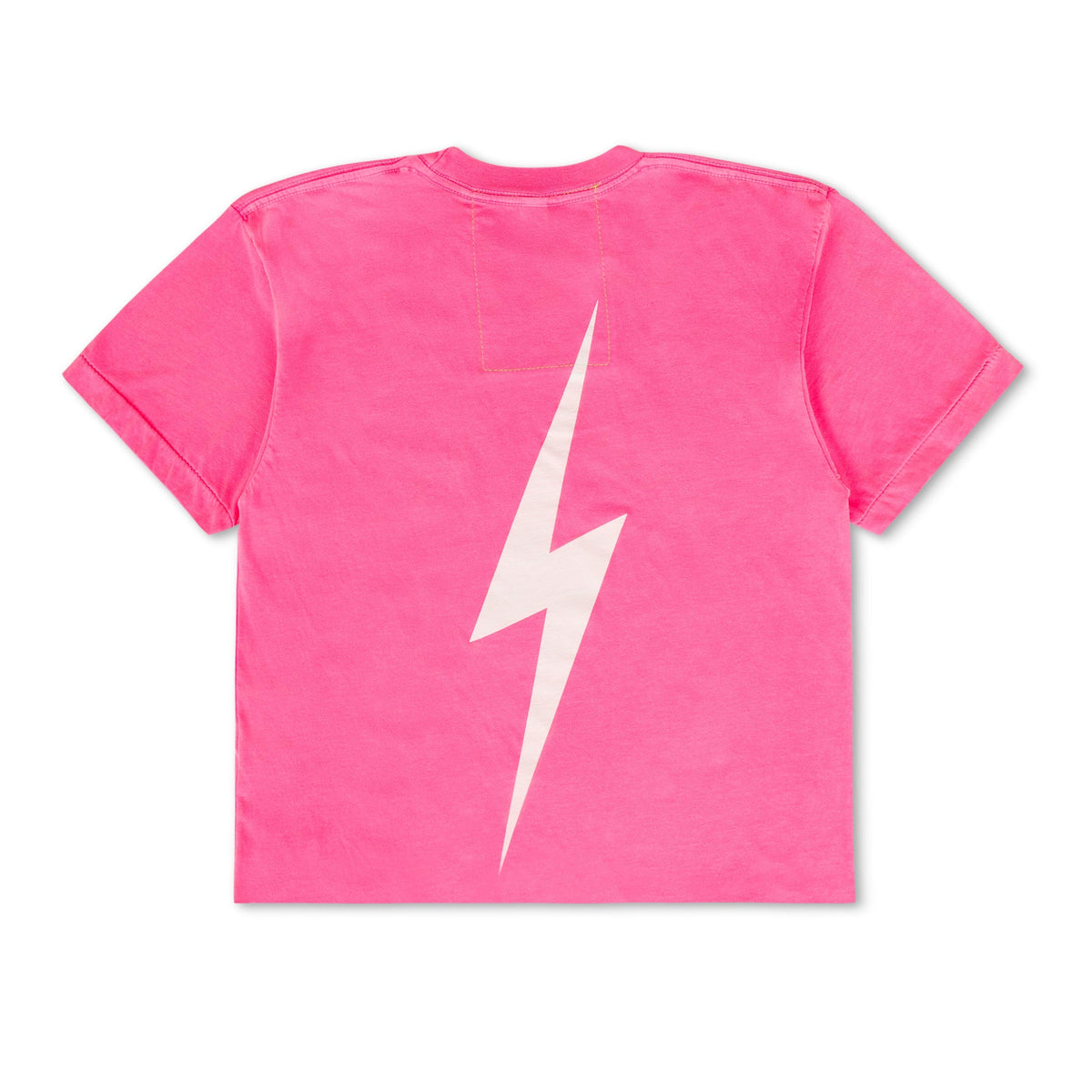 Retro UNIVERSITY OF ALABAMA BOLT SCRIPT BOYFRIEND TEE - NEON PINK