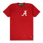 Retro UNIVERSITY OF ALABAMA BOLT CREW TEE SHIRT - CRIMSON