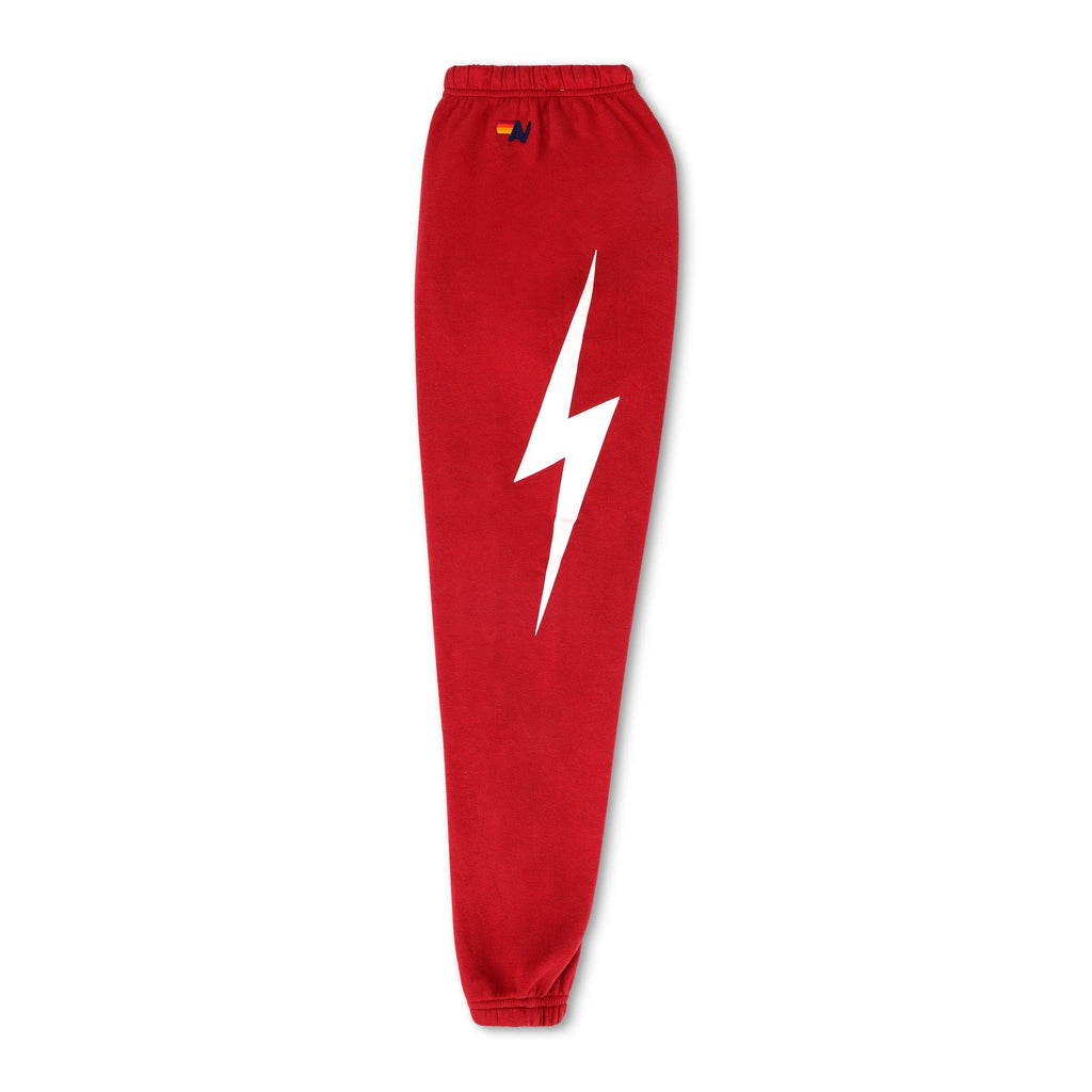 Retro UNIVERSITY OF ALABAMA BOLT SWEATPANTS - CRIMSON
