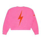 Retro NEW YORK WINE & FOOD 2025 CREW SWEATSHIRT RELAXED - NEON PINK