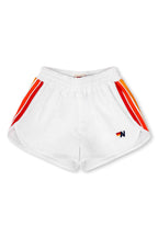 Retro 5 STRIPE KIDS FLEX JOGGER SHORT - WHITE