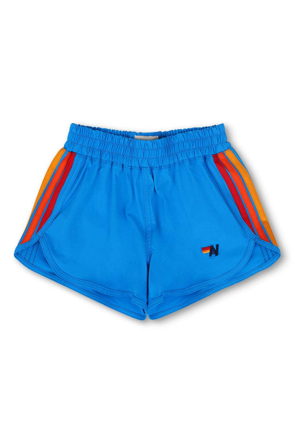 Retro 5 STRIPE KIDS FLEX JOGGER SHORT - NEON BLUE