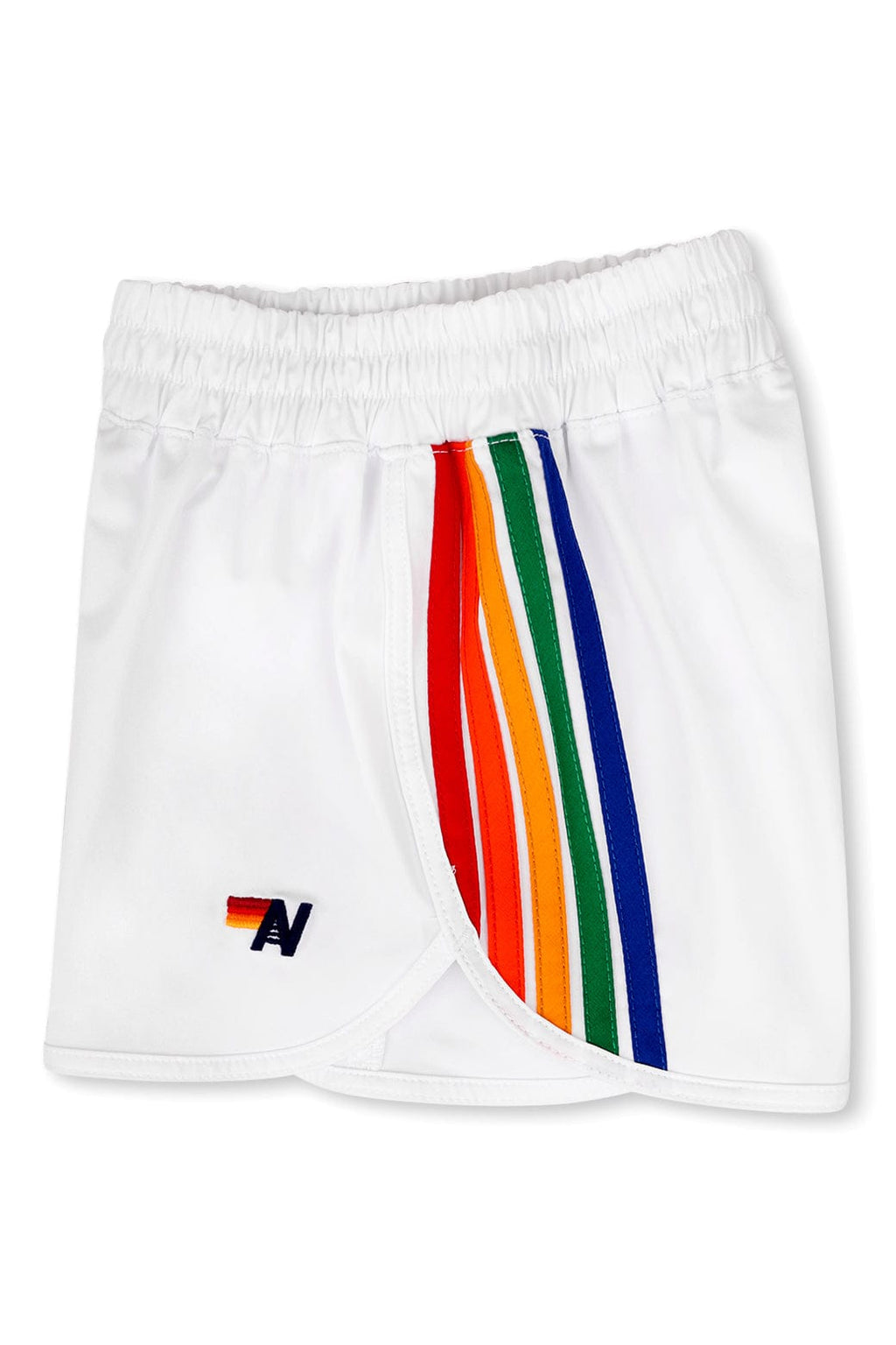 Retro 5 STRIPE KIDS FLEX JOGGER SHORT - WHITE