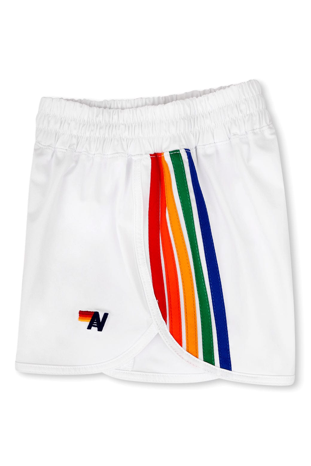 Retro 5 STRIPE KIDS FLEX JOGGER SHORT - WHITE