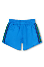 Retro 5 STRIPE KIDS FLEX JOGGER SHORT - NEON BLUE