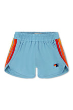 Retro KIDS 5 STRIPE FLEX JOGGER SHORT - SKY