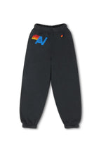 Retro KIDS LOGO SWEATPANTS - CHARCOAL