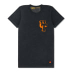 Retro UNIVERSITY OF TENNESSEE BOLT CREW TEE SHIRT - CHARCOAL