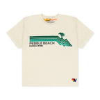 Retro PEBBLE BEACH FOOD & WINE 2026 BOYFRIEND TEE - VINTAGE WHITE
