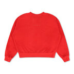 Retro NEW ENGLAND PATRIOTS HELMET RELAXED CREW SWEATSHIRT - FLASH RED