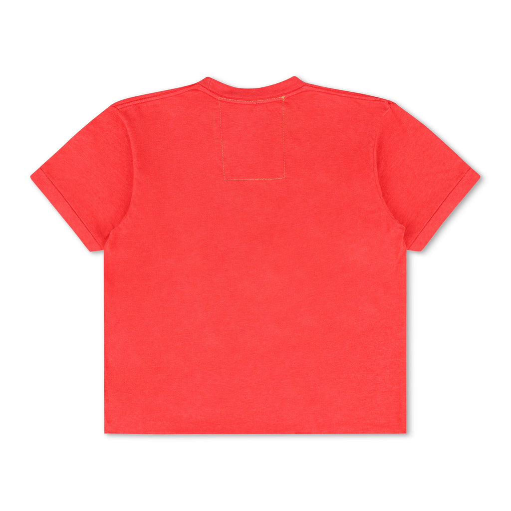 Retro NEW ENGLAND PATRIOTS HELMET BOYFRIEND TEE - FLASH RED