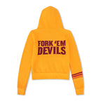 Retro ASU FORK EM DEVILS ZIP HOODIE - GOLD