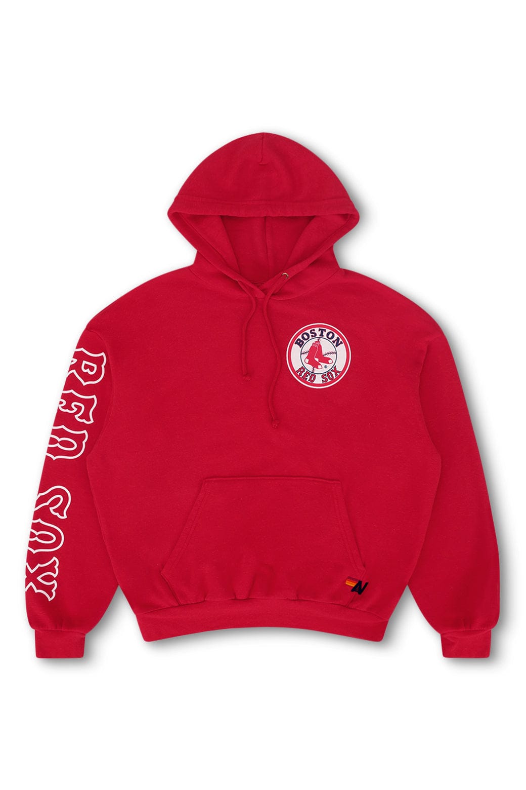 Retro RED SOX RELAXED PULLOVER HOODIE - RED