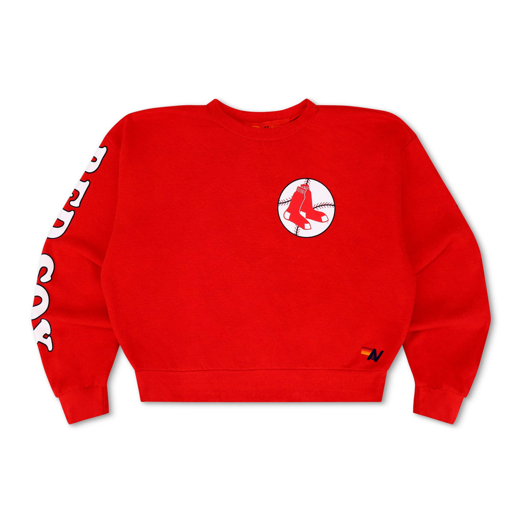 Retro BOSTON RED SOX 2026 RELAXED CREW SWEATSHIRT - RED