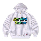 Retro NEW YORK YANKEES PINSTRIPE 2026 RELAXED PULLOVER HOODIE - WHITE NAVY