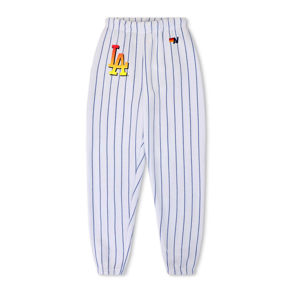 Retro LOS ANGELES DODGERS PINSTRIPE 2026 SWEATPANTS - WHITE BLUE