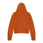 Retro UNIVERSITY OF TEXAS CIRCLE PRINT ZIP HOODIE - BURNT ORANGE