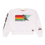 Retro SUPER BOWL 2026 RELAXED CREW SWEATSHIRT - WHITE