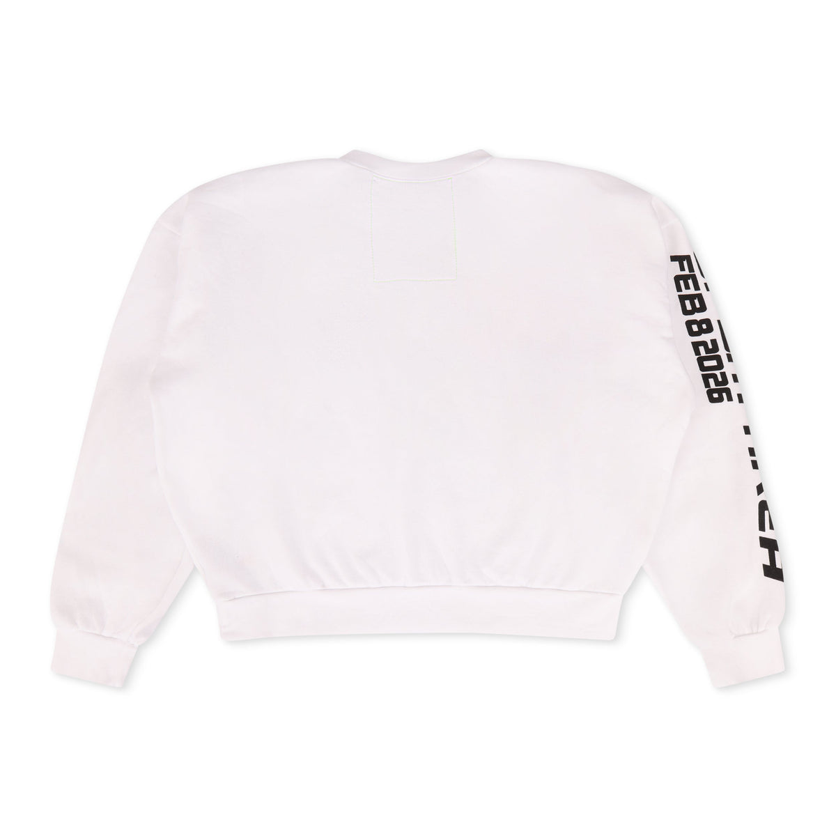 Retro SUPER BOWL 2026 RELAXED CREW SWEATSHIRT - WHITE