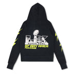 Retro SUPER BOWL 2026 BOLT ZIP HOODIE - CHARCOAL