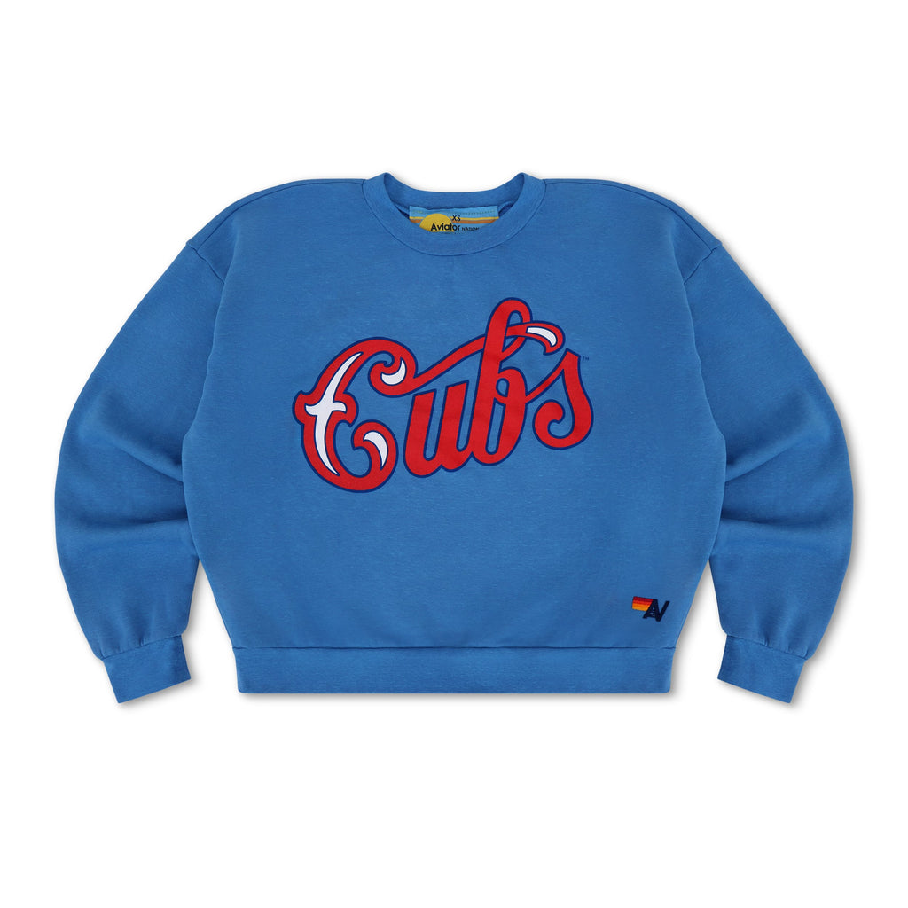 Retro CHICAGO CUBS 2026 RELAXED CREW SWEATSHIRT - COBALT