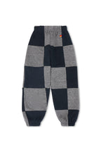 Retro KIDS CHECK QUILTED SWEATPANTS - HEATHER GREYCHARCOAL