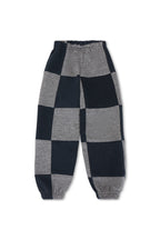 Retro KIDS CHECK QUILTED SWEATPANTS - HEATHER GREYCHARCOAL