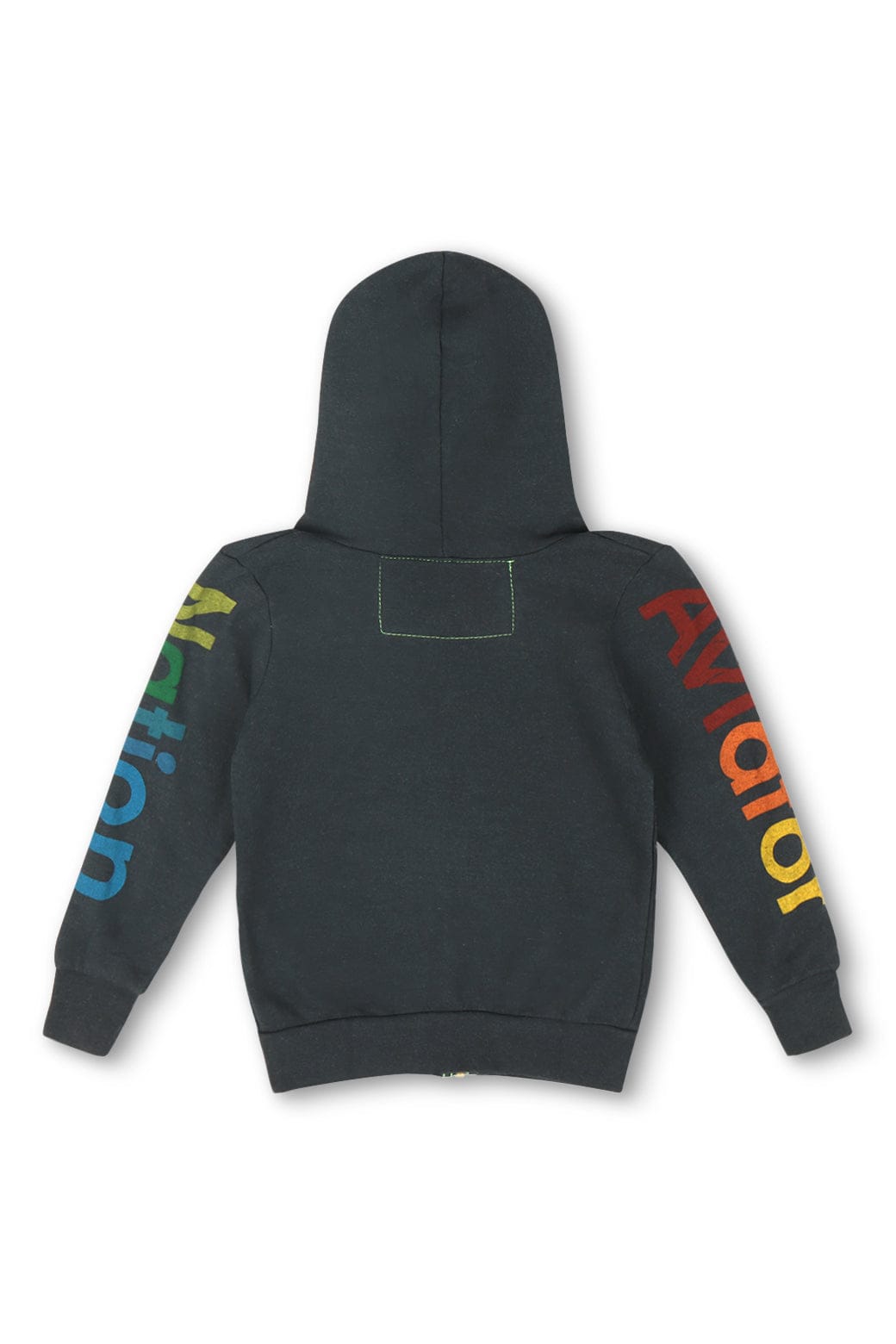 Retro KIDS AVIATOR NATION MALIBU ZIP HOODIE - CHARCOAL