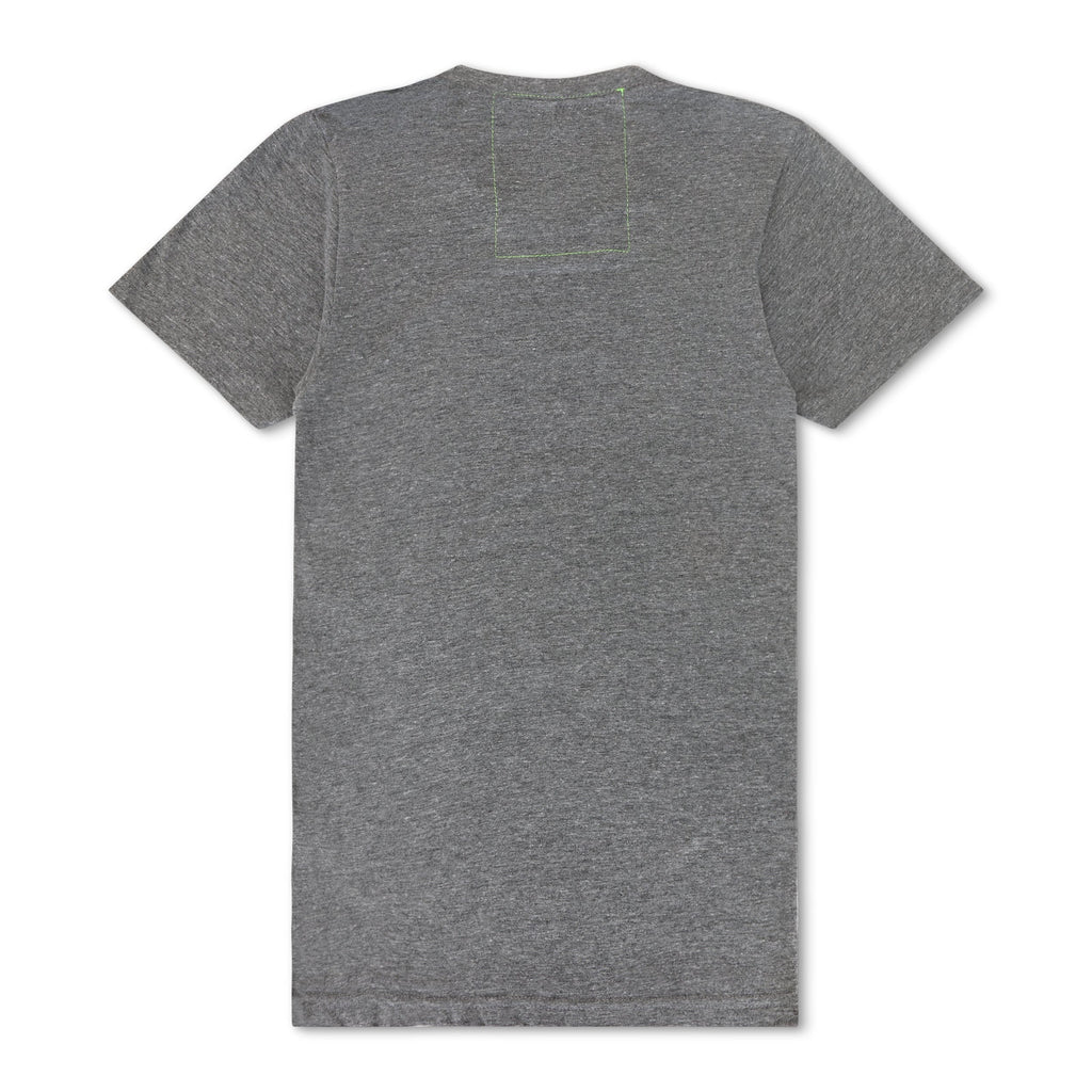 Retro UNIVERSITY OF TEXAS CIRCLE PRINT CREW TEE SHIRT - HEATHER