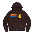 Retro SAN DIEGO PADRES 2026 ZIP HOODIE - BROWN