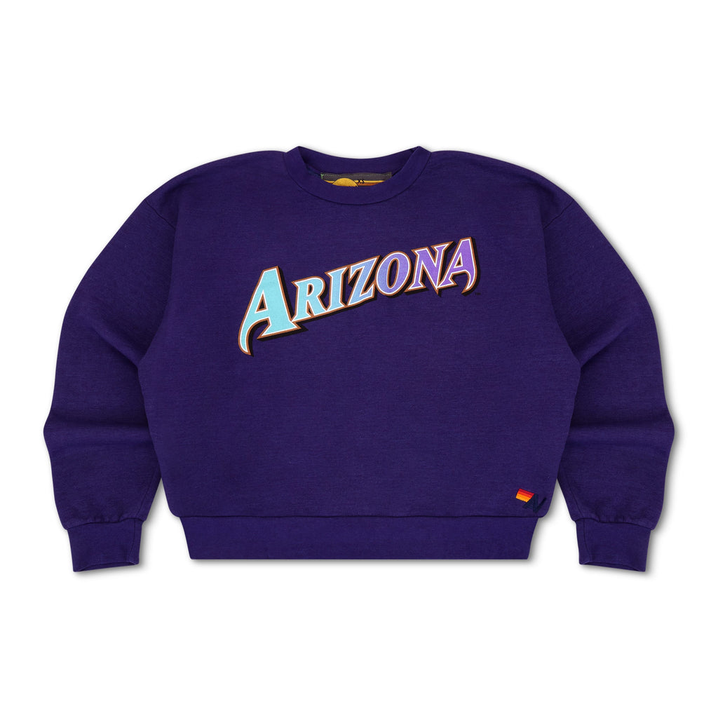 Retro ARIZONA DIAMONDBACKS 2026 RELAXED CREW SWEATSHIRT - DEEP PURPLE