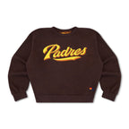 Retro SAN DIEGO PADRES 2026 RELAXED CREW SWEATSHIRT - BROWN