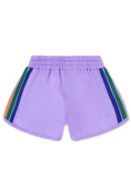 Retro KIDS 5 STRIPE FLEX JOGGER SHORT - PURPLE