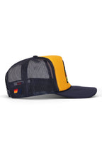 Retro PALM TREE FESTIVAL ASPEN 2026 VINTAGE LOW RISE TRUCKER - NAVY GOLD