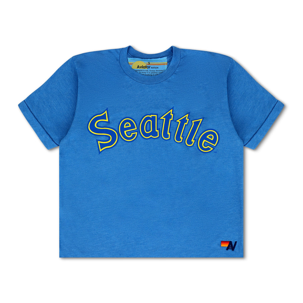 Retro SEATTLE MARINERS 2026 BOYFRIEND TEE - COBALT