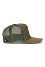 Retro PALM TREE FESTIVAL ASPEN 2026 VINTAGE LOW RISE TRUCKER - OLIVE