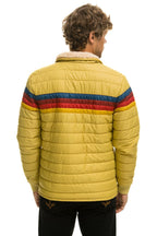 Retro 4 STRIPE RAINBOW SLEEVE JACKET - KHAKI
