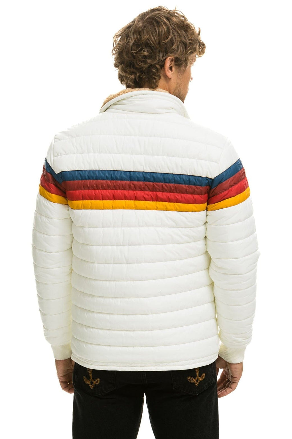 Retro 4 STRIPE JACKET - WHITE
