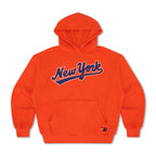 Retro NY METS 2026 RELAXED PULLOVER HOODIE - ORANGE