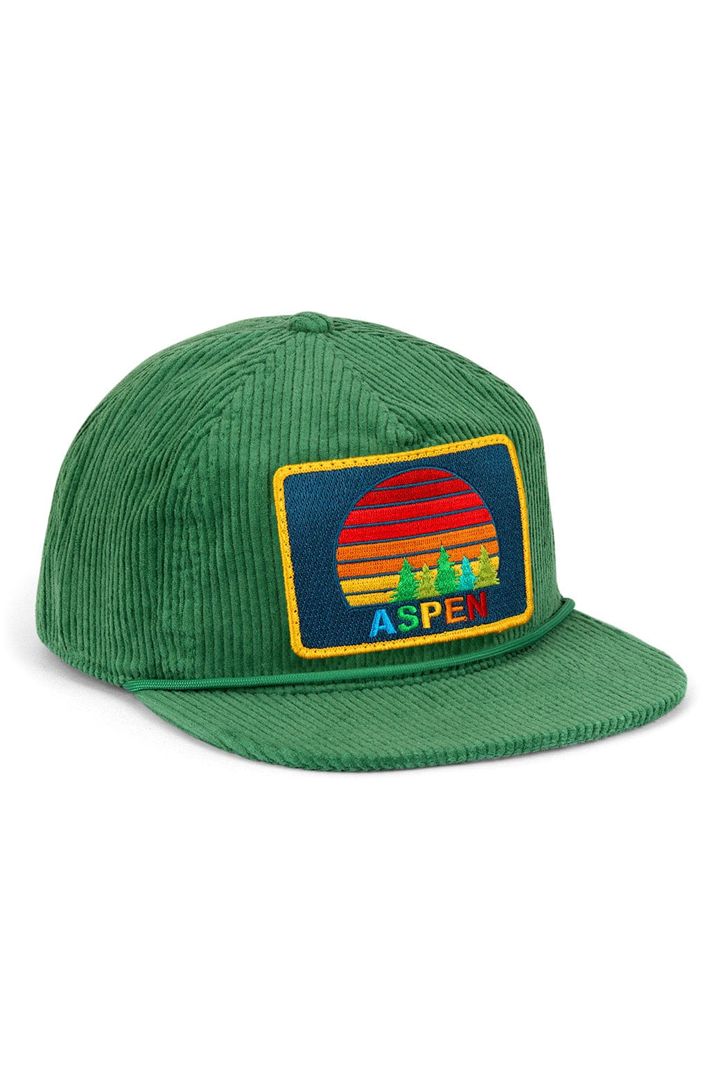 Retro ASPEN SUNSET VINTAGE CORDUROY TRUCKER HAT