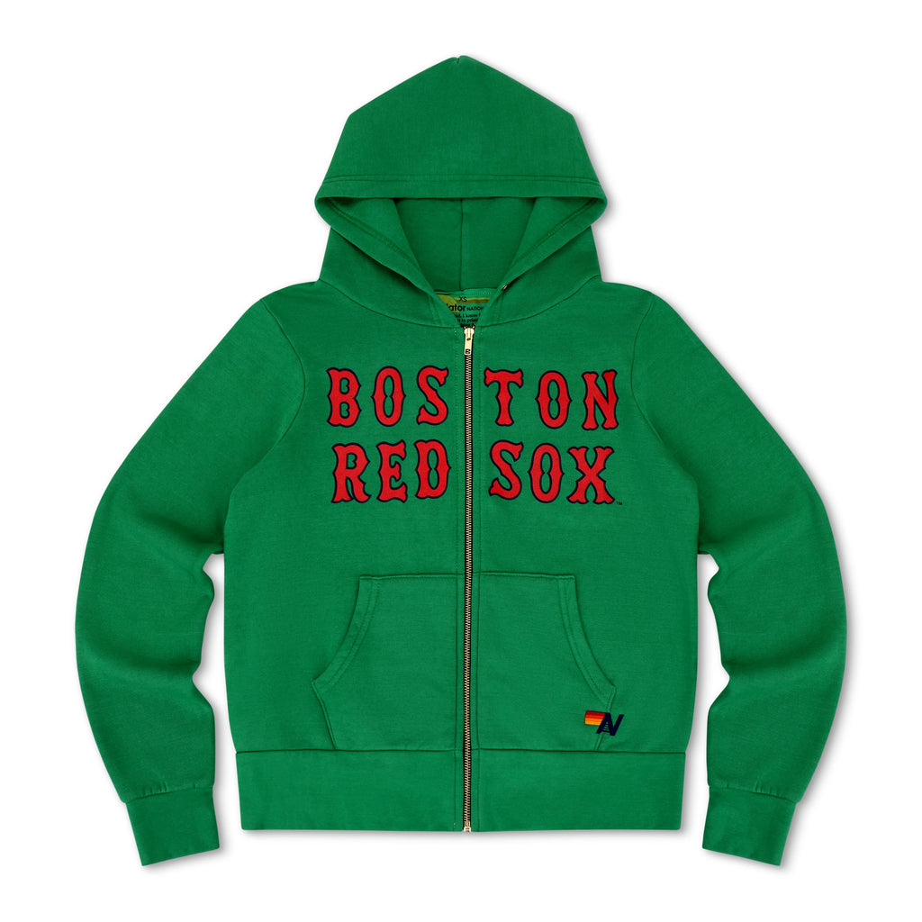 Retro BOSTON RED SOX 2026 ZIP HOODIE - KELLY GREEN
