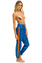 Retro 5 STRIPE HI RISE WIND PANT - SNORKEL BLUE