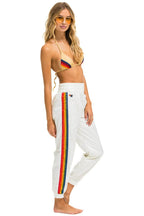 Retro 5 STRIPE HI RISE WIND PANT - VINTAGE WHITE