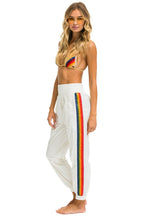 Retro 5 STRIPE HI RISE WIND PANT - VINTAGE WHITE