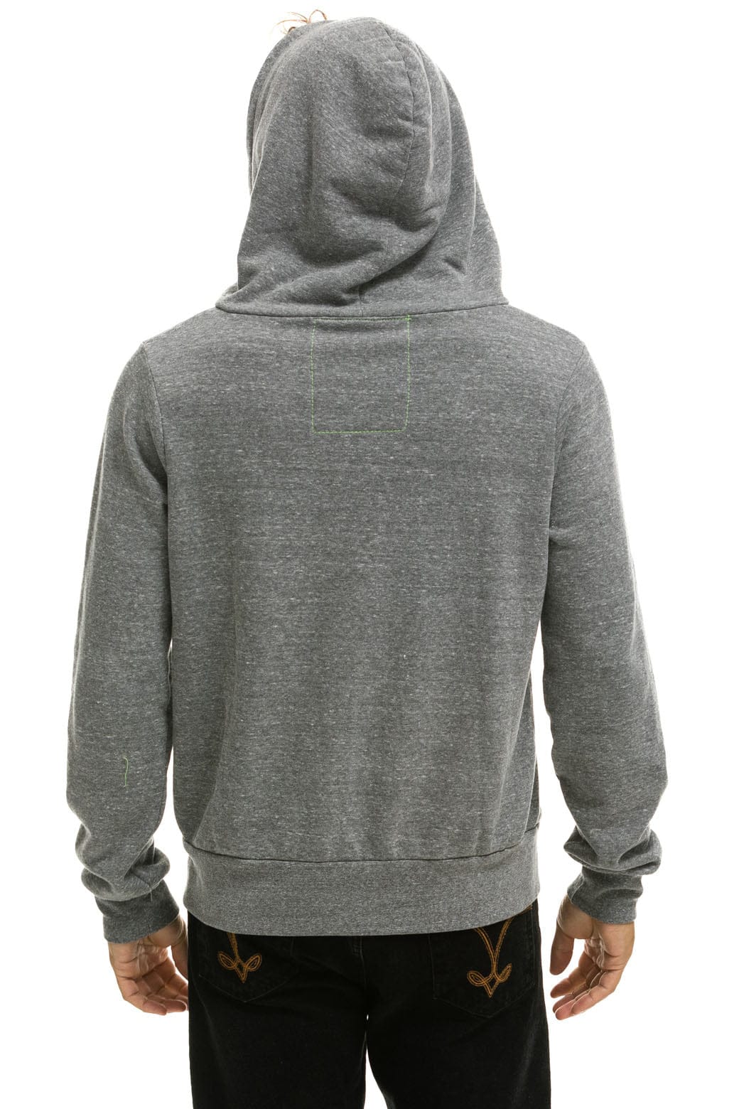 Retro 5 STRIPE HOODIE - HEATHER GREY