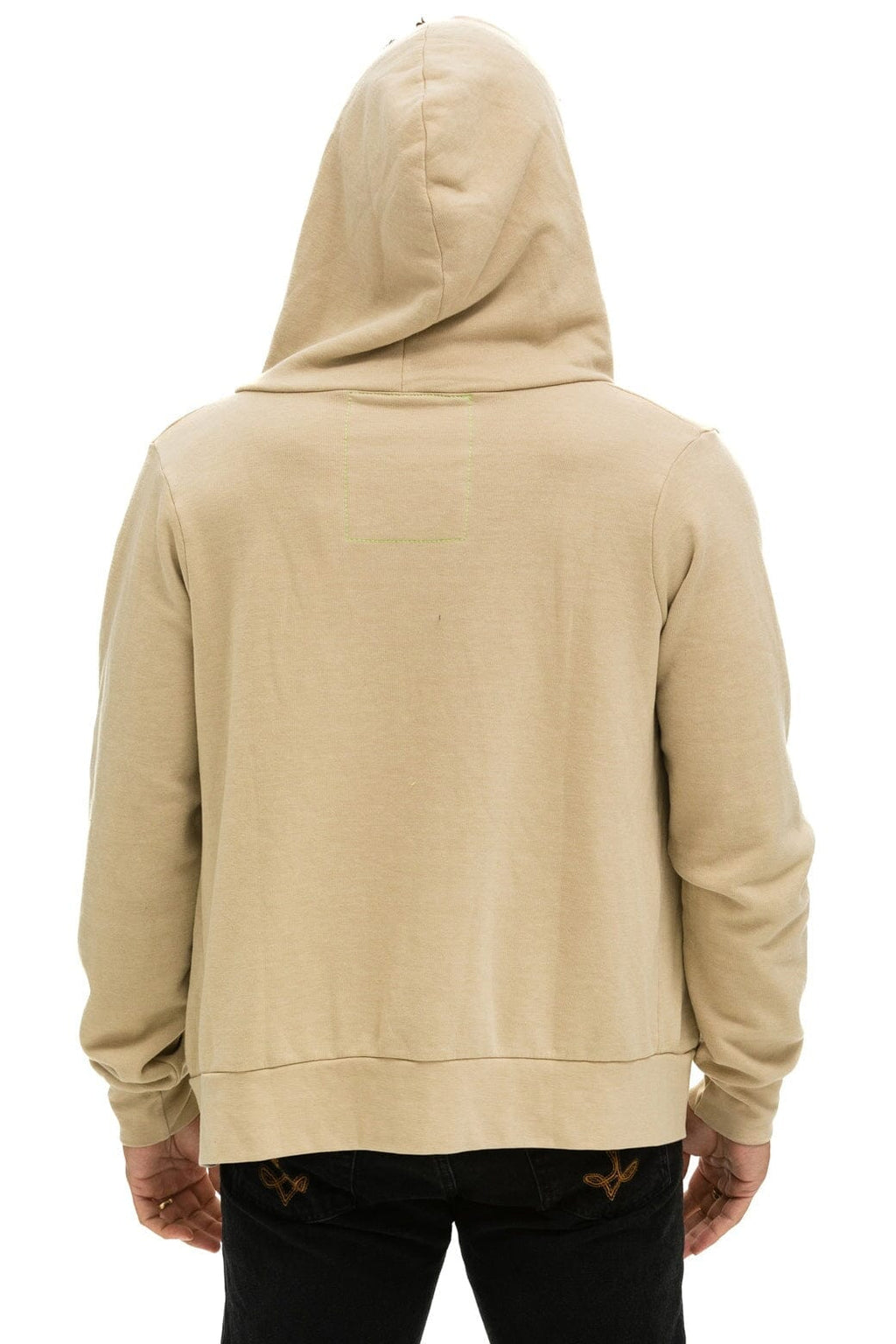 Retro 5 STRIPE HOODIE - SAND PINK GREEN