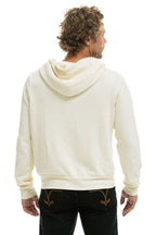 Retro 5 STRIPE HOODIE - VINTAGE WHITE BLUE