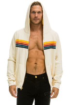 Retro 5 STRIPE HOODIE - VINTAGE WHITE