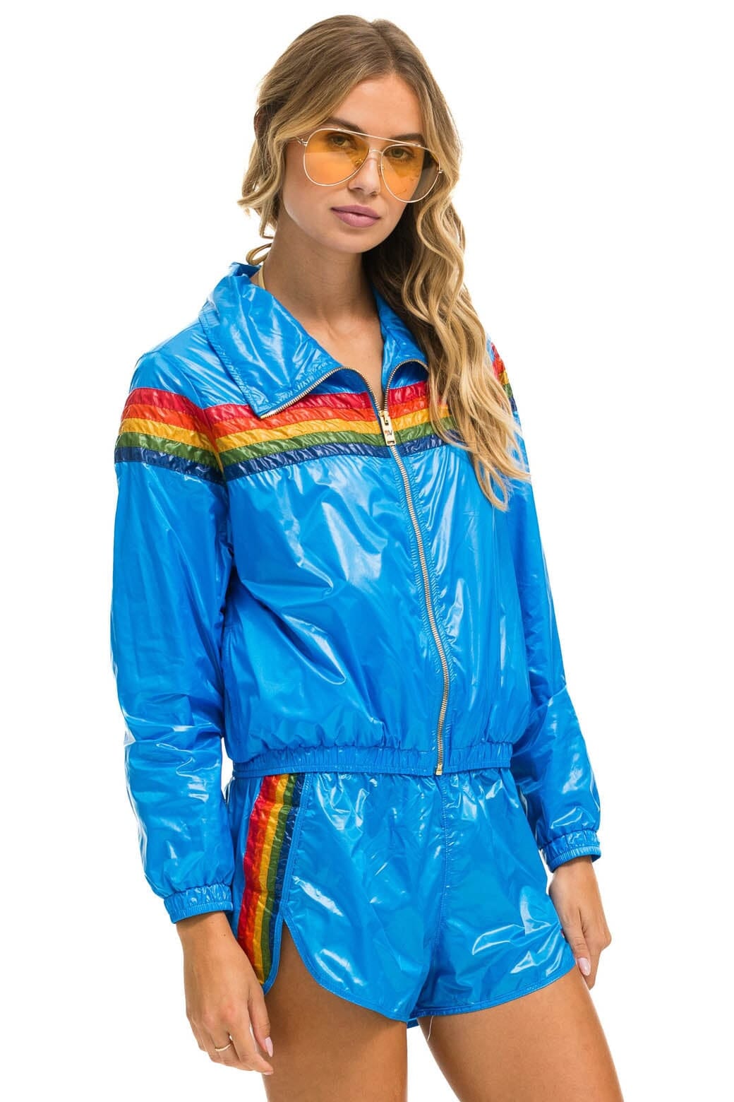 Retro 5 STRIPE WINDBREAKER - BLUE CINA